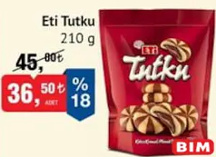 ETİ TUTKU BİSKÜVİ 210 G